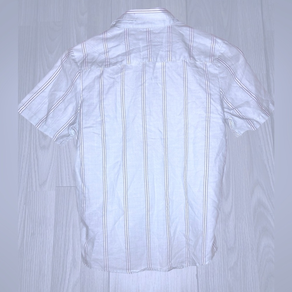 VOLCOM Boys Striped Casual Button Down Shirt - Picture 3 of 9